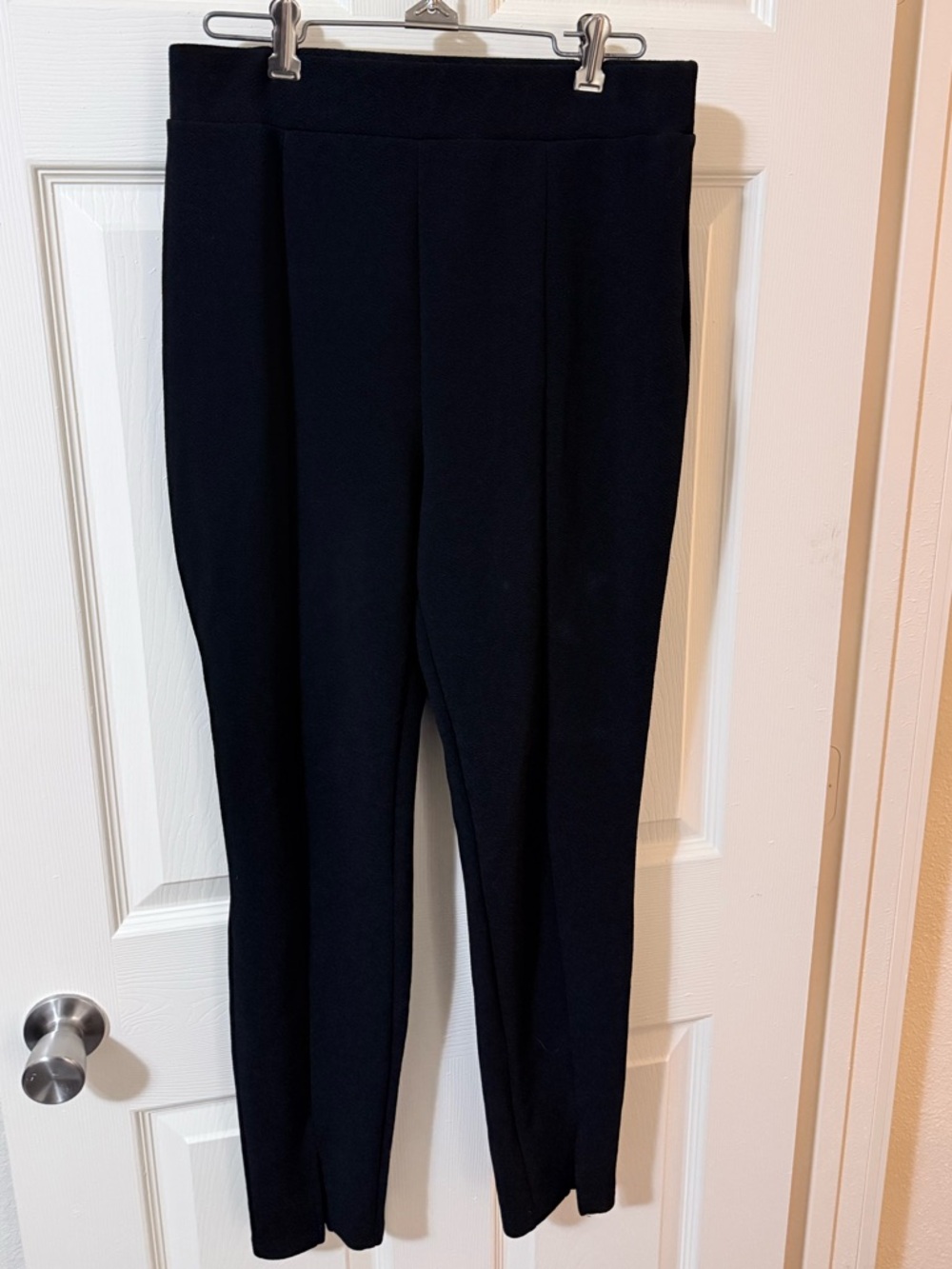 SHEIN Black Skinny Ponte Ankle Pants